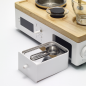 BARISIEUR Designer Tee Kaffee mit Timer und Weckfunktion Kaffeemaschine weiss