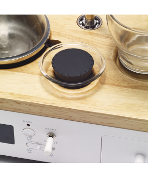 BARISIEUR Designer Tee Kaffee mit Timer und Weckfunktion Kaffeemaschine weiss