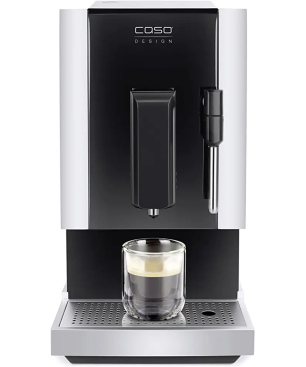 CASO Café Crema One - Design Kaffeevollautomat Schwarz, Silber