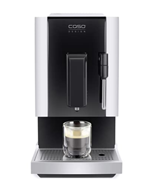 CASO Café Crema One - Design Kaffeevollautomat Schwarz, Silber