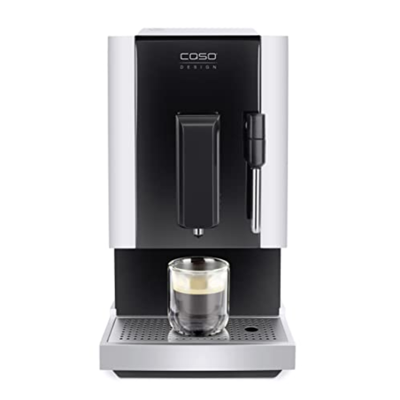 CASO Café Crema One - Design Kaffeevollautomat Schwarz, Silber