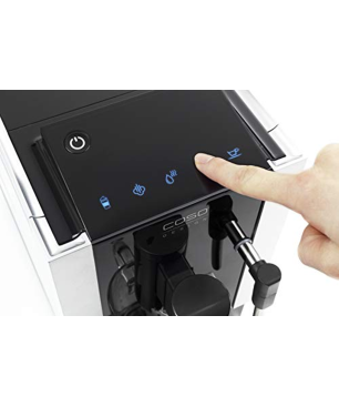 CASO Café Crema One - Design Kaffeevollautomat Schwarz, Silber