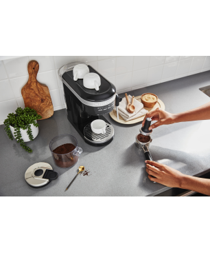 KITCHENAID 5KES6503EBK ARTISAN Espressomaschine Gusseisen Schwarz