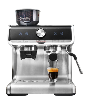 GASTROBACK 42616 Design Espresso Barista Pro Espressomaschine Edelstahl/Schwarz