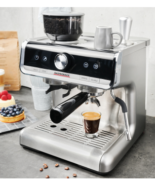 GASTROBACK 42616 Design Espresso Barista Pro Espressomaschine Edelstahl/Schwarz