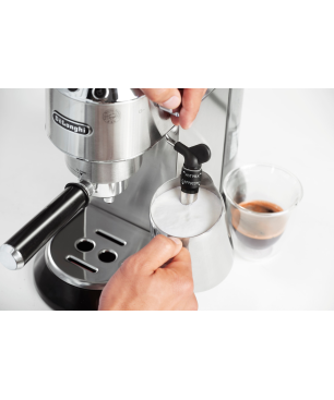 DELONGHI Dedica Style ECKG 6821.M Barista Bundle Espressomaschine Silber
