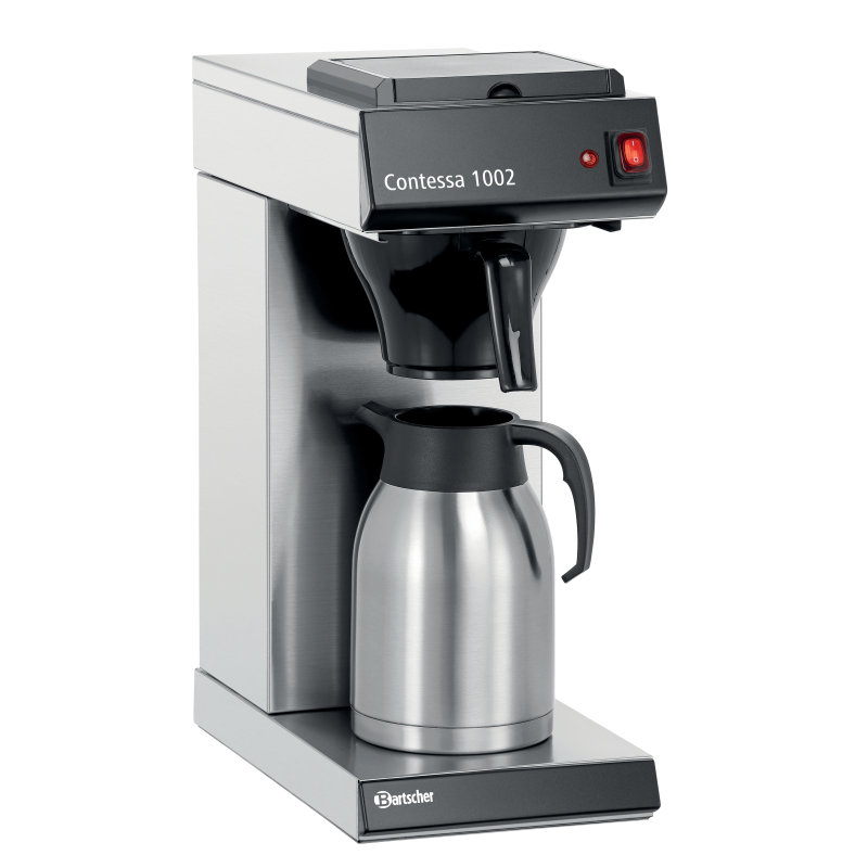 BARTSCHER 190193 Contessa 1002 Kaffeemaschine Silber/Schwarz