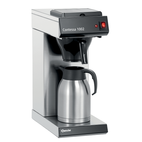 BARTSCHER 190193 Contessa 1002 Kaffeemaschine Silber/Schwarz