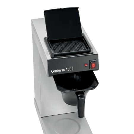 BARTSCHER 190193 Contessa 1002 Kaffeemaschine Silber/Schwarz