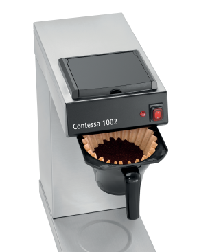 BARTSCHER 190193 Contessa 1002 Kaffeemaschine Silber/Schwarz