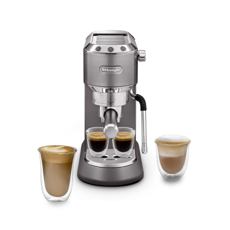 DELONGHI Dedica Arte EC885.GY Espressomaschine Grau metallic