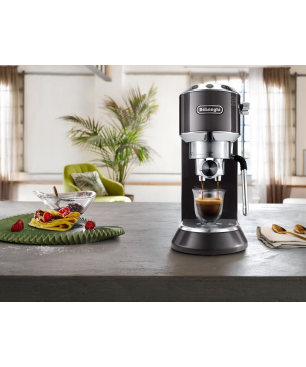 DELONGHI Dedica Arte EC885.GY Espressomaschine Grau metallic