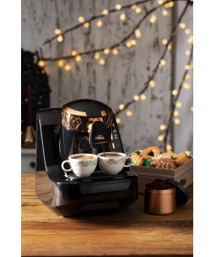 ARZUM 710W Kaffeekanne Kaffeemaschine Schwarz-Chrom