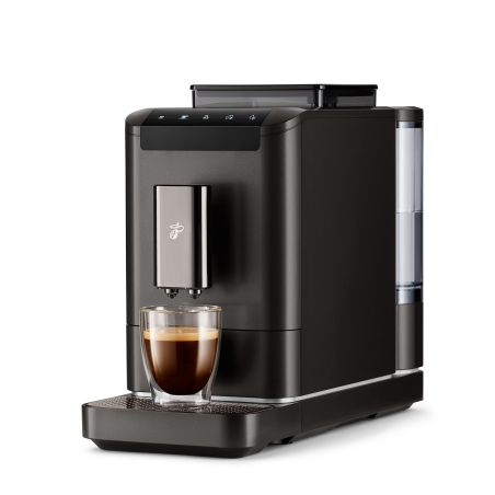 TCHIBO Esperto2 Caffè 2.0 für Caffè Crema und Espresso Kaffeevollautomat Dark Chrome