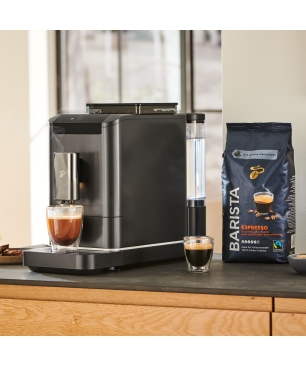 TCHIBO Esperto2 Caffè 2.0 für Caffè Crema und Espresso Kaffeevollautomat Dark Chrome