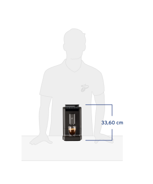 TCHIBO Esperto2 Caffè 2.0 für Caffè Crema und Espresso Kaffeevollautomat Dark Chrome