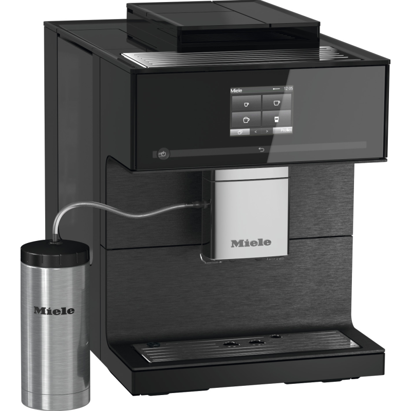 MIELE CM 7750 Kaffeevollautomat Obsidianschwarz, Einstellbar
