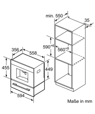 SIEMENS CT636LES6 Einbaukaffeevollautomat (385 mm)