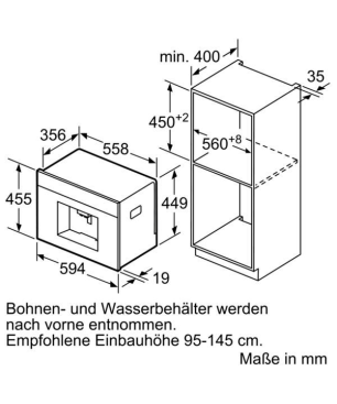 SIEMENS CT636LES6 Einbaukaffeevollautomat (385 mm)