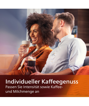 PHILIPS EP5447/90 Serie 5400 LatteGo 12 Kaffeespezialitäten Kaffeevollautomat Schwarz/Chrom