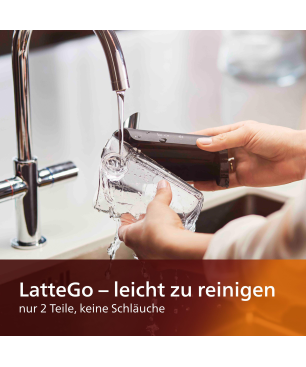 PHILIPS EP5447/90 Serie 5400 LatteGo 12 Kaffeespezialitäten Kaffeevollautomat Schwarz/Chrom