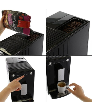 MELITTA Solo E950-201 Schwarz Kaffeevollautomat Schwarz