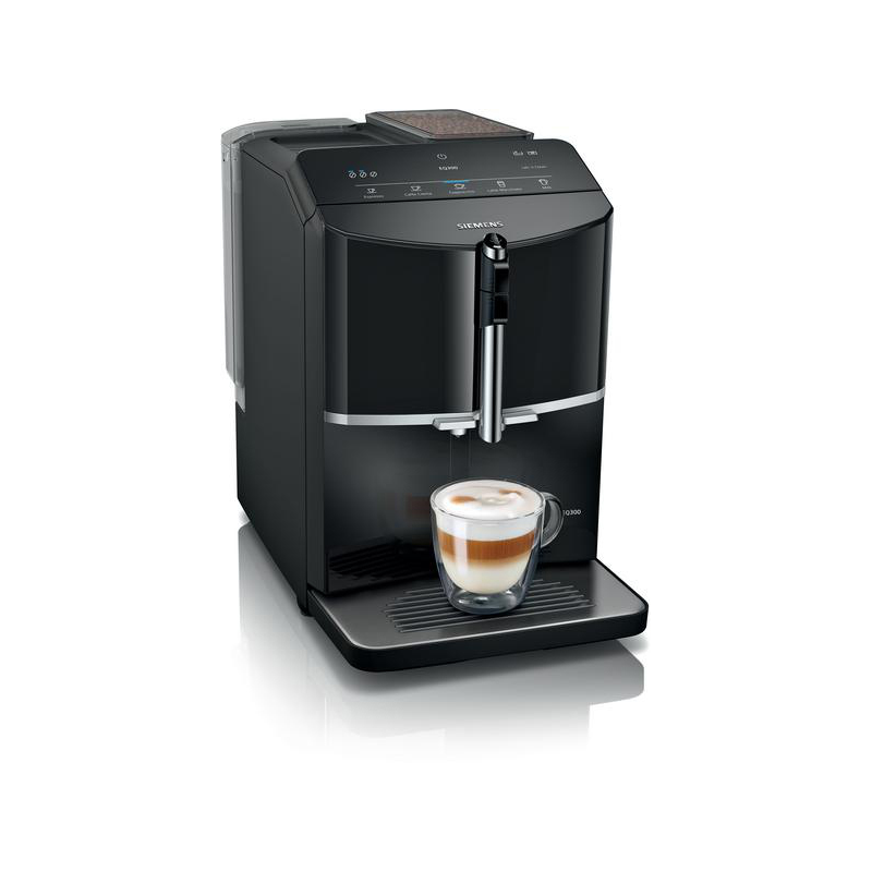SIEMENS TF301E19 EQ300 Kaffeevollautomat Klavierlack schwarz/Schwarz