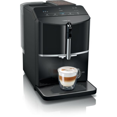 SIEMENS TF301E19 EQ300 Kaffeevollautomat Klavierlack schwarz/Schwarz