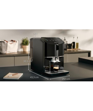 SIEMENS TF301E19 EQ300 Kaffeevollautomat Klavierlack schwarz/Schwarz
