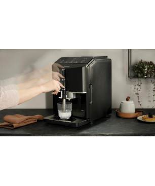 SIEMENS TF301E19 EQ300 Kaffeevollautomat Klavierlack schwarz/Schwarz