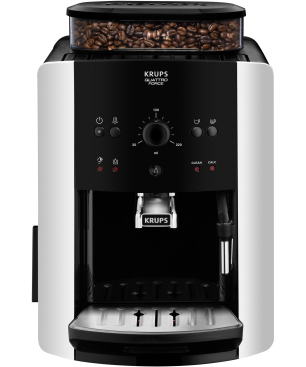 KRUPS EA8118 Arabica Quattro Force Kaffeevollautomat Schwarz/Silber
