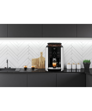 KRUPS EA8118 Arabica Quattro Force Kaffeevollautomat Schwarz/Silber
