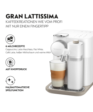 DE LONGHI EN 640 W GRAN LATTISSIMA Kapselmaschine Weiß