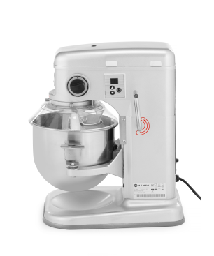 HENDI Planetenrührer Kitchen Line, 7L, Silber, 230V/650W, 334x431x(H)490mm Küchenmaschine Transparent (650 Watt)