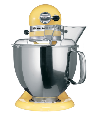 KITCHENAID Artisan 4,8 Liter - 5KSM150PSEMY Küchenmaschine Pastellgelb (300 Watt)