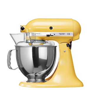KITCHENAID Artisan 4,8 Liter - 5KSM150PSEMY Küchenmaschine Pastellgelb (300 Watt)