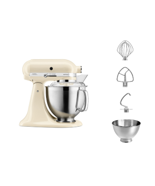 KITCHENAID Artisan 4,8 Liter - 5KSM185PSEAC Küchenmaschine Creme (300 Watt)