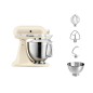 KITCHENAID Artisan 4,8 Liter - 5KSM185PSEAC Küchenmaschine Creme (300 Watt)