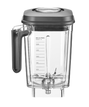 KITCHENAID Artisan Power Plus Blender - 5KSB8270EMS Standmixer Medaillon Silber (1800 Watt, 2.6 Liter)