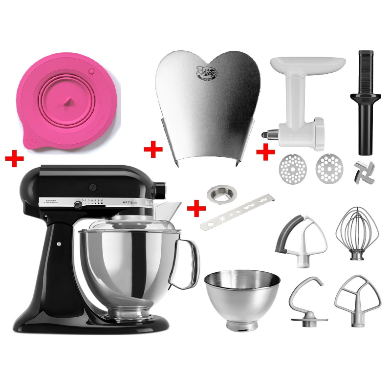 KITCHENAID 5KSM175PSEOB Sparset inkl. 4 Zubehöre Küchenmaschine Onyx Black (300 Watt) KITCHENAID 5KSM175PSEOB Sparset inkl. 4 Zubehöre Küchenmaschine Onyx Black (300 Watt)