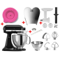 KITCHENAID 5KSM175PSEOB Sparset inkl. 4 Zubehöre Küchenmaschine Onyx Black (300 Watt) KITCHENAID 5KSM175PSEOB Sparset inkl. 4 Zubehöre Küchenmaschine Onyx Black (300 Watt)