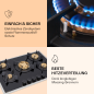 KLARSTEIN Goldflame 5 Prime Gaskochfeld (Kochfelder: 5)