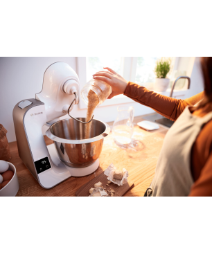 BOSCH MUM5XW20 Küchenmaschine Weiß (Rührschüsselkapazität: 3,9 Liter, 1000 Watt)