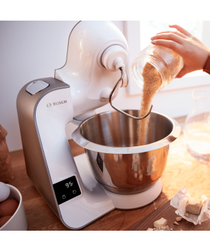 BOSCH MUM5XW20 Küchenmaschine Weiß (Rührschüsselkapazität: 3,9 Liter, 1000 Watt)