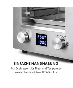 KLARSTEIN Hannibal Elektrogrills Silber