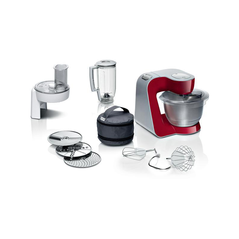 BOSCH MUM58720 Küchenmaschine Deep Red (Rührschüsselkapazität: 3,9 Liter, 1000 Watt)