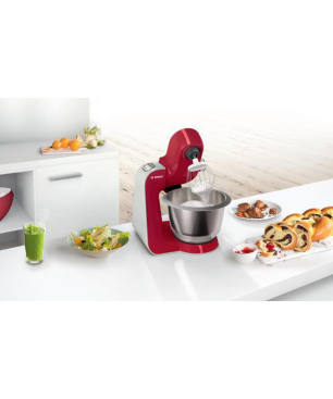 BOSCH MUM58720 Küchenmaschine Deep Red (Rührschüsselkapazität: 3,9 Liter, 1000 Watt)