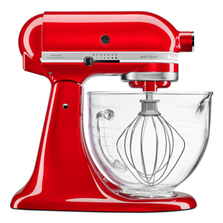 KITCHENAID 5KSM156ECA Küchenmaschine Liebesapfelrot (Rührschüsselkapazität: 4,83 Liter, 300 Watt)