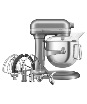 KITCHENAID Artisan 6,6 Liter - 5KSM70SHXECU Küchenmaschine Kontur Silber (Rührschüsselkapazität: 6,6 Liter, 375 Watt)