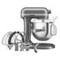 KITCHENAID 5KSM70SHXEMS Küchenmaschine Medallion Silber (Rührschüsselkapazität: 6,6 Liter, 375 Watt) KITCHENAID 5KSM70SHXEMS Küchenmaschine Medallion Silber (Rührschüsselkapazität: 6,6 Liter, 375 Watt)